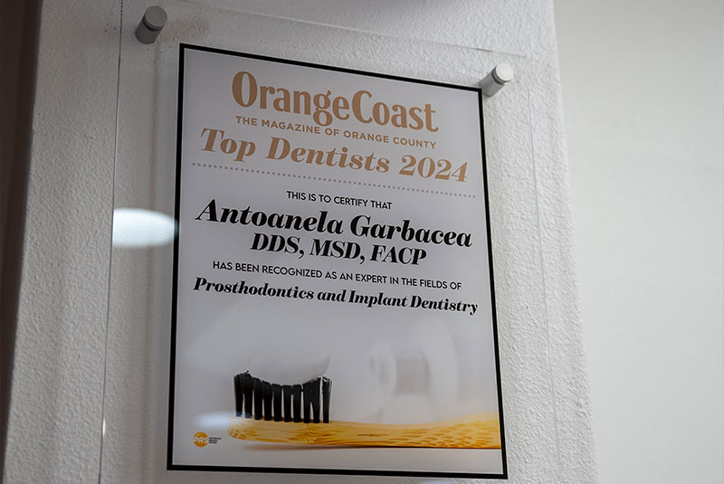 top dentist poster for dr. antoanela garbacea